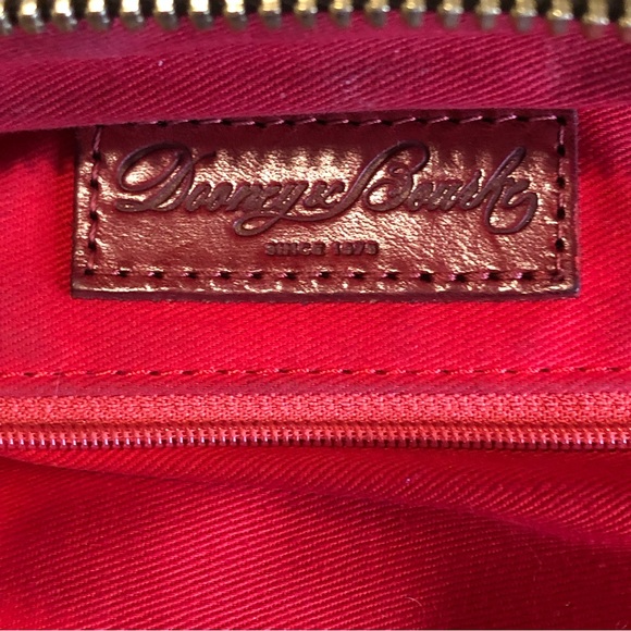 DOONEY BOURKE Vacchetta Leather Zebra Stripe Dome Shaped Crossbody Shoulder Bag - Picture 8 of 17